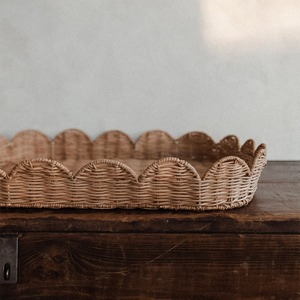 Panier de rangement festonné avec couvercle, fait main en rotin naturel, écologique, moderne, multifonction, Artex Green Earth, fabriqué à Hanoï - Product Image 5