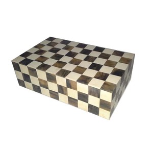 Hecho a mano hueso resina y madera hecho a mano regalo tipo joyero joyería embalaje caja de cartón caja de joyería de madera - Product Image 5