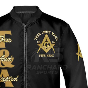 Chaqueta Masónica Bordada de Algodón y Poliéster para Ceremonias de Logia, Chaqueta Masónica para Hombre - Product Image 4