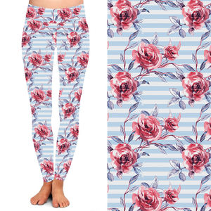 Dernier modèle de Chine nouveau Leggings de yoga serrés à taille haute et imprimé de fleurs Pantalon de yoga de gymnastique en plein air pour femmes - Product Image 3
