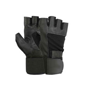 High Quality Custom Logo Weight Lifting Gym <b>Gloves</b> For <b>Men</b> Premium Leather Fitness <b>Gloves</b> - Product Image 6
