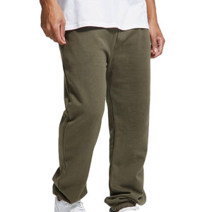 Pantalones Joggers Extra Grandes Personalizados para Hombre, Pantalones Deportivos de Felpa Térmica de Algodón Grueso de Alta Calidad, Lavado Oscuro Informal con Decoración de Encaje - Product Image 1