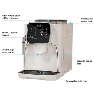 <span class=keywords><strong>Cafetera</strong></span> Súper Automática con Molinillo Incorporado, Vaporizador, Autolimpieza y Panel Táctil para Café en Grano y Molido - Product Image 2