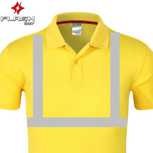 Oem Color superventas Hi vis Polo rayas reflectantes seguridad Polo camisetas seguridad Polo manga larga - Product Image 4