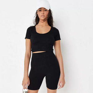 Conjunto de ropa de gimnasio de entrenamiento para mujer de calidad superior Sujetador deportivo sexy Pantalones cortos atléticos Transpirable Venta caliente Ropa de yoga - Product Image 1