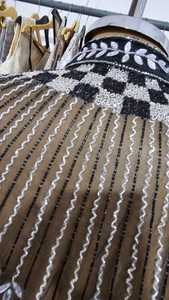 Hermosa capa burlesca festiva hebras con cuentas silueta recta perlas de cuello sujetadas naturales para capas ropa de Festival - Product Image 6