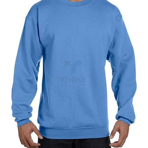 Sweat-shirt à col roulé en molleton épais pour homme, brodé, chaud, durable, coupe classique, décontracté pour l'hiver, 100% coton - Product Image 3