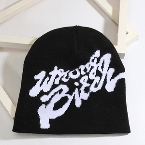 หมวกบีนนี่ถักแบบกลับด้านได้หมวกลายหัวกะโหลกพิมพ์ภาพสำหรับฤดูหนาวชายหาดการเดินทางทางธุรกิจโลโก้ออกแบบได้ตามต้องการ - Product Image 5