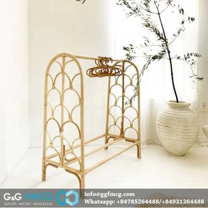 Rail de suspension pour bébé en rotin naturel écologique Meilleur prix Cintre en tissu naturel du Vietnam pour chambre à coucher Design moderne - Product Image 4