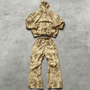 ชุดวอร์มผ้าฟลีซโพลีเอสเตอร์แบบมีฮู้ดสำหรับฤดูหนาว สไตล์ทันสมัย ผลิตตามแบบ OEM โรงงานรับผลิตแบรนด์ส่วนตัว แฟชั่นสตรีทแวร์ แห้งเร็ว เนื้อผ้านุ่ม - Product Image 2