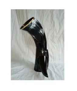 Corne à boire naturelle viking, écologique, faite à la main, cadeau d'affaires moderne, vente en gros par Crescent Crafts - Product Image 2