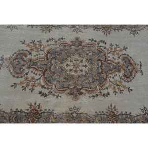 Alfombra Turca de 3.7x6.6 pies, Alfombra Oriental Vintage de Lana Marrón - Product Image 5