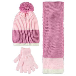 Conjunto De Accesorios Preescolar Para Niñas Bufanda Gorro Y Guantes - Product Image 1