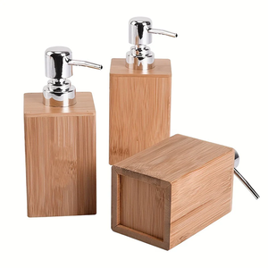 Juego de baño de madera de 3 piezas Caja de baño de madera Accesorios de baño de lujo Juego de baño de madera de acacia Venta caliente - Product Image 2