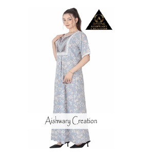 Modest & Comfortable Daily Fashion Wear for Women Long Sleeve Cotton <b>Kaftan</b> Abaya Maxi Length Style <b>Plus</b> <b>Size</b> - Product Image 2
