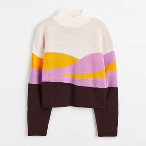 Arrivée chaude Femmes À Manches Longues O Cou Pull À Vendre Complet Personnalisé Logo Coton Dames Pull - Product Image 5