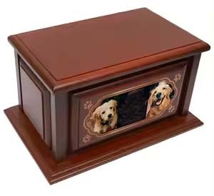 Urnes de crémation en bois faites à la main de Style américain de haute qualité pour les cendres de chat et de chien pour les funérailles d'animaux de compagnie Urnes funéraires en gros - Product Image 1