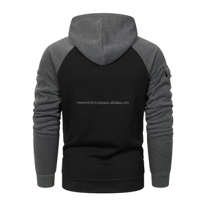 Sweat à capuche zippé pour homme, hiver, en polaire, brodé, multi-poches, style streetwear personnalisé, OEM - Product Image 3