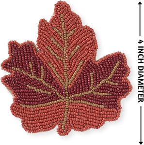 ที่รองแก้วลายสัตว์ตกแต่งบนโต๊ะอาหารที่ออกแบบโดยใช้ลูกปัดแก้วอย่างดีที่สุดสำหรับงานปาร์ตี้และงานอื่นๆ - Product Image 1