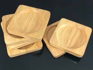 Sous-verre traditionnel en bois fait à la main sous-verre en bois de forme ronde utilisé pour servir le thé sous-verre en bois - Product Image 3