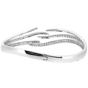 Bracelet Diamant Forme Ronde En Or Blanc - Product Image 3