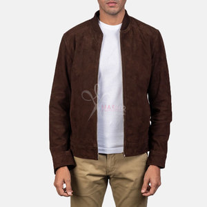 Blouson Bomber Unisexe en Cuir PU, Doublure en Toile Douce, Col Montant, Fermeture Éclair, Style Aviateur Décontracté, Vêtement d'Extérieur Tendance - Product Image 2
