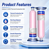 Gel conducteur thermique Kafuter K-5235 30ml, silicone à haute conductivité thermique pour remplissage, LED, CPU, travail du bois, construction