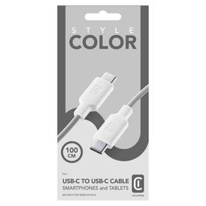 Cable de Datos USB-C Blanco de 1m STYLECOLOR USBDATAC2CSMARTW, Conectividad Inteligente y Elegante - Product Image 2