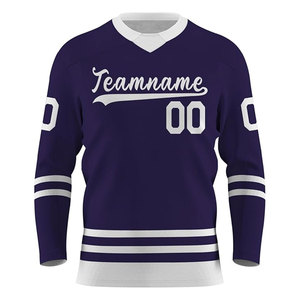 Maillot de hockey Hockey sur glace Maillot de hockey sur glace en polyester de haute qualité Impression par sublimation Logo brodé personnalisé - Product Image 1