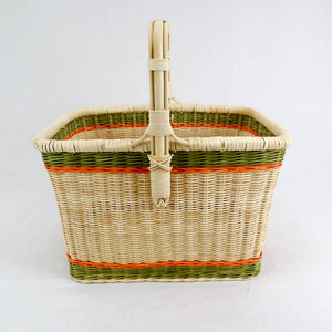 Panier en rotin fait main en édition limitée panier de rangement tissé décoratif unique coloré pour la maison ou le bureau cadeau parfait - Product Image 2