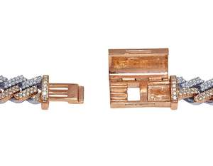 Nuevo diseño Moissanite corte redondo diamante cadena cubana collar hielo fuera fino cubano enlace cadena joyería - Product Image 6