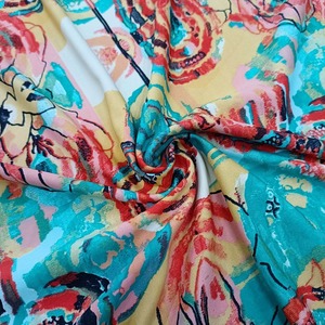 Tejido de punto con volantes de alta calidad Premium, poliéster Spandex, resistente a la contracción estática, proveedor textil duradero estirable - Product Image 4