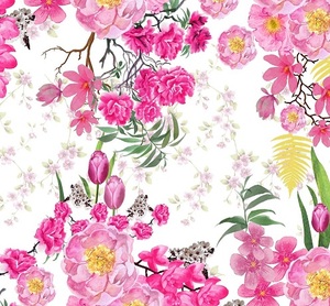 Sari de tela de gasa ligera resistente a las manchas de moda para mujeres y niñas con patrón impreso para bodas nupciales y ropa de fiesta - Product Image 1