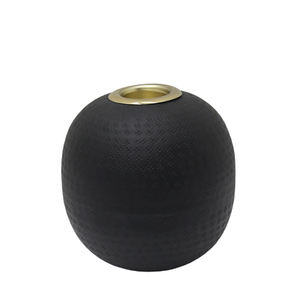 Lot de 2 supports de lumière en T en aluminium, couleur noir mat, petite taille, bougeoir en métal pour mariage et décoration de Table - Product Image 3