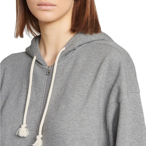 Chándal de mujer personalizado al por mayor, cómodo chándal con cremallera para mujer, ropa de calle, chándales de mujer con capucha y pantalón con cremallera CP-WTS-08 - Product Image 3