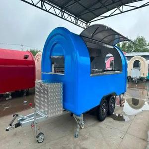 Mini remorque de crème glacée prémontée pour la cuisine mobile d'affaires de rue pour la restauration rapide et la boulangerie en aluminium pour les hot-dogs - Product Image 6