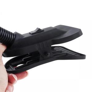 DEDALO Desk Clamp Flexo Lamp - Ideal for Reading Areas and Desks - E-27 Lamp <b>Holder</b> for Any E-27 Bulb (METAL SILVER) - Product Image 3