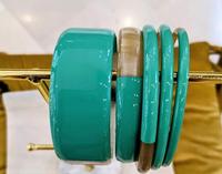 Ensemble de 5 bracelets unisexes en corne de buffle polie, style animalier, étanche, cadeau de mariage, bijoux, vente en gros pour couples