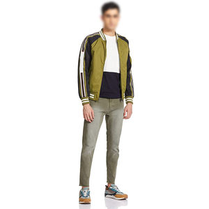 2025 Customization Contrast Color Highland Quality Newest Design <b>Men</b> Outer Wear Windproof Bomber <b>Jacket</b> - Product Image 5