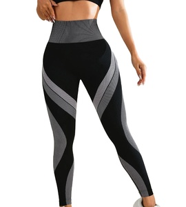 Logo personnalisé tricoté taille moyenne Yoga & Gym Leggings pour femmes-Activewear Sportswear Sets - Product Image 1