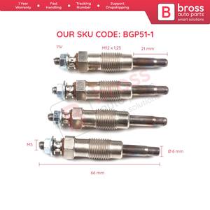 BGP51-1 ปลั๊กเรืองแสงเครื่องทําความร้อน 4 ชิ้น GX68, 0100226190 ชิ้นส่วนรถยนต์ Bross ผลิตในตุรกีผลิตภัณฑ์คุณภาพสูง - Product Image 4