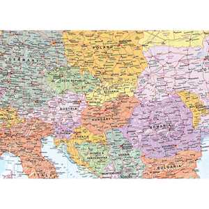 Affiche de la carte de l'Europe XXL 135 x 100 cm avec un design de drapeaux anglais traditionnels - Product Image 6