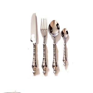 Suministros de vajilla Cubiertos Diseño de llave de acero inoxidable Mango Personalizado Restaurantes Venta al por mayor Juego de cubiertos de metal - Product Image 2