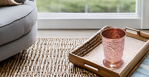 Fabriqué à la main Beautyfull en relief cuivre métal tasses en verre menthe Julep tasse verres accessoires - Product Image 4