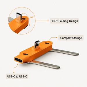 Câble <span class=keywords><strong>de</strong></span> <span class=keywords><strong>données</strong></span> USB-C vers USB-C USB 3.0 XXD 240W, design pliable à 180 degrés, conducteur en cuivre pur pour téléphones mobiles, ordinateurs portables, tablettes - Product Image 3
