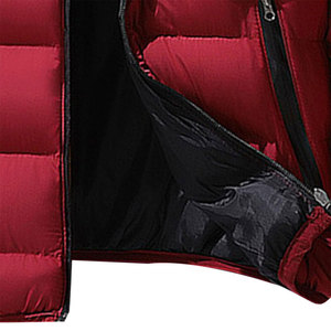 High Quality Lightweight Men's <b>Canvas</b> Puffer Jacket Eco-Friendly Windproof Stand Collar with Front Logo Trending Design - Product Image 4