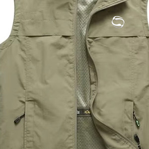 <b>Men's</b> Vests Outerwear Lightweight Waterproof Outdoor Softshell Vests Sleeveless <b>Jacket</b> With Customized Logo - Product Image 5