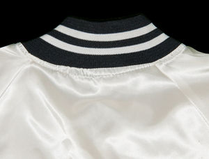 Vente en gros 2025 veste en satin de haute qualité 2025 col côtelé respirant bombardier pour hommes unisexe collège veste en cuir fourrure - Product Image 3