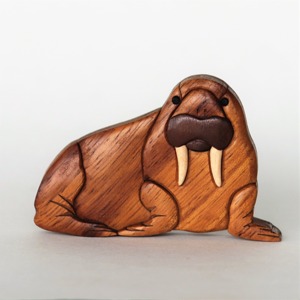 แม่เหล็กแกะสลักไม้สำหรับตู้เย็นแม่เหล็ก3D ไม้ intarsia สำหรับตกแต่งบ้าน - Product Image 4