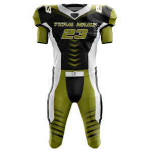 Nueva Llegada, Uniformes de Fútbol Americano Personalizados, Transpirables, 100% Poliéster, Corte Ajustado, Logotipo Personalizado, Alta Calidad, Manga Corta - Product Image 2